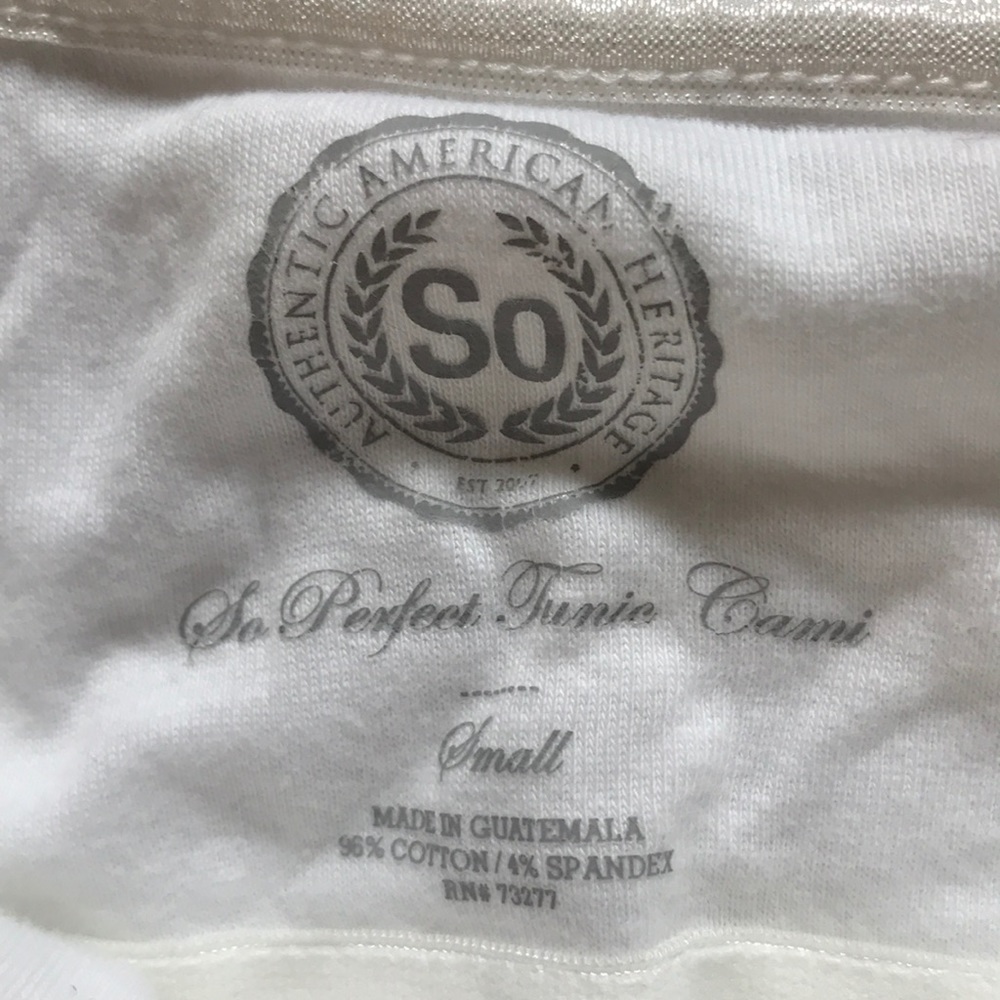 So Perfect Tunic Cami White Cami X Long - Picture 3 of 6